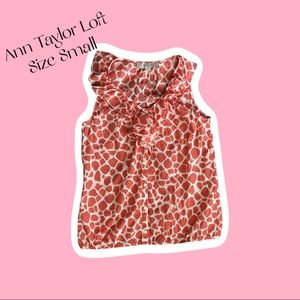 Ann Taylor Loft Summer Blouse Size Small